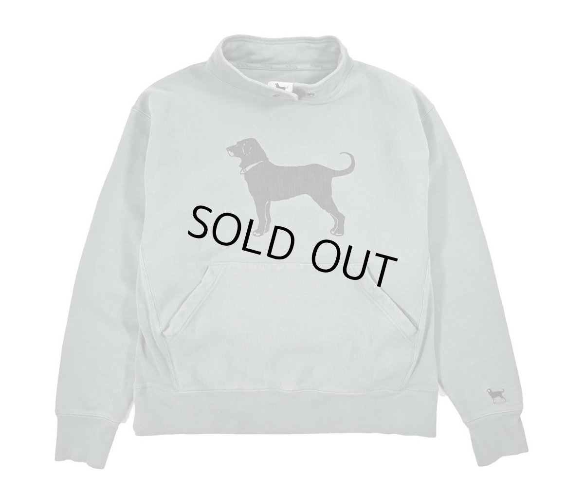 画像1: Used The Black Dog Louie Collar Sweat Shirt (1)