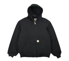 画像1: Used Carhartt Duck Active Jacket Black made in USA (1)