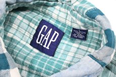 画像4: Used Gap Patchwork Flannel B/D Shirt (4)