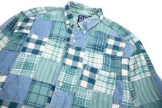 画像2: Used Gap Patchwork Flannel B/D Shirt (2)