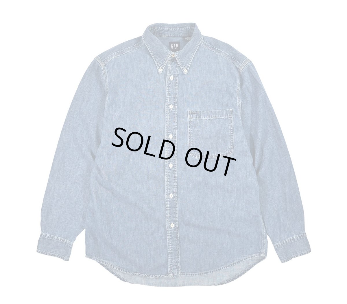 画像1: Used Gap Denim B/D Shirt (1)