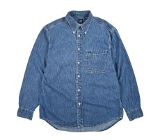 画像1: Used Gap Denim B/D Shirt (1)