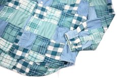 画像3: Used Gap Patchwork Flannel B/D Shirt (3)