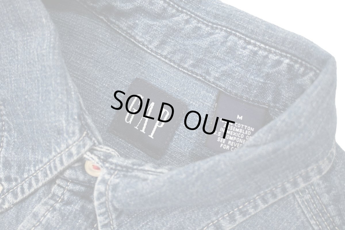 画像4: Used Gap Denim B/D Shirt (4)