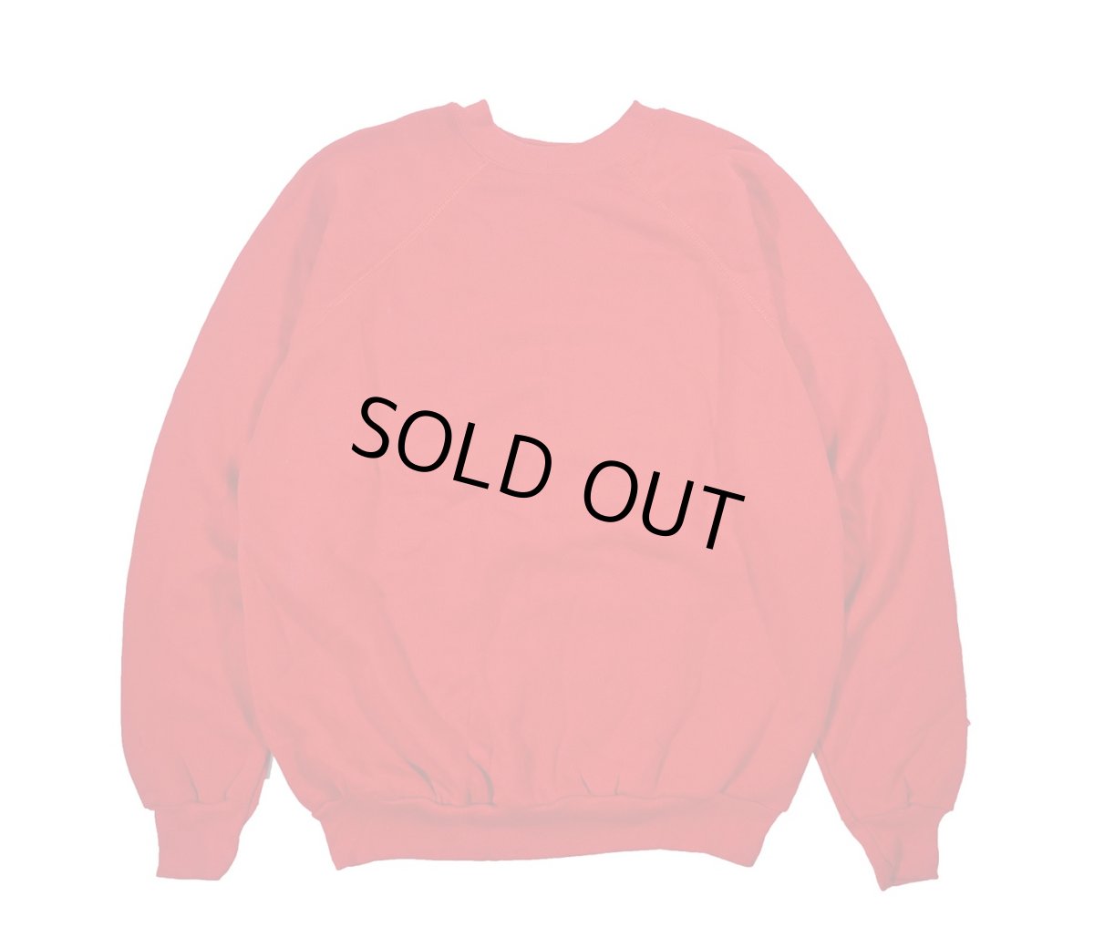 画像1: Deadstock Tultex Raglan Sleeve Blank Sweat Shirt Red made in USA (1)