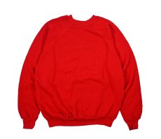 画像1: Deadstock Tultex Raglan Sleeve Blank Sweat Shirt Red made in USA (1)