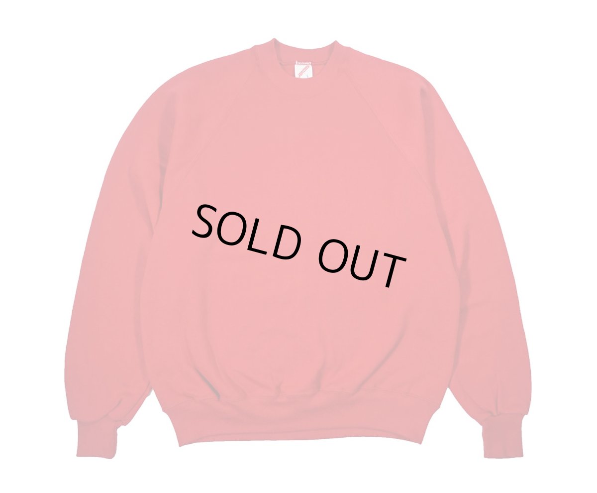 画像1: Deadstock Jerzees Raglan Sleeve Blank Sweat Shirt Red made in USA (1)