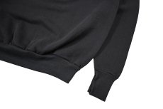 画像3: Deadstock Raglan Sleeve Blank Sweat Shirt Black (3)