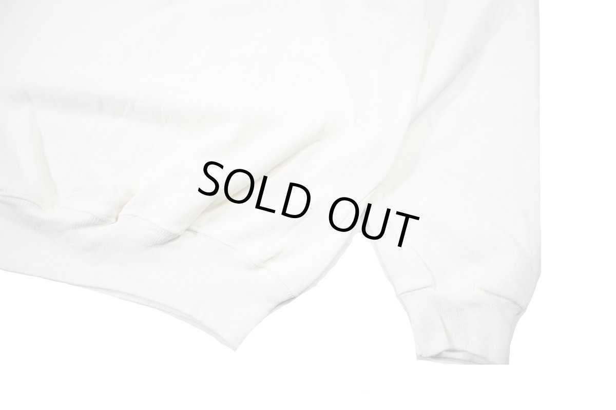 画像3: Deadstock Hanes Raglan Sleeve Blank Sweat Shirt White made in USA (3)