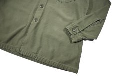画像3: Used Us Military Cotton Sateen OG-107 Utility Shirt (3)