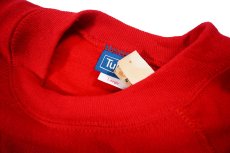 画像4: Deadstock Tultex Raglan Sleeve Blank Sweat Shirt Red made in USA (4)