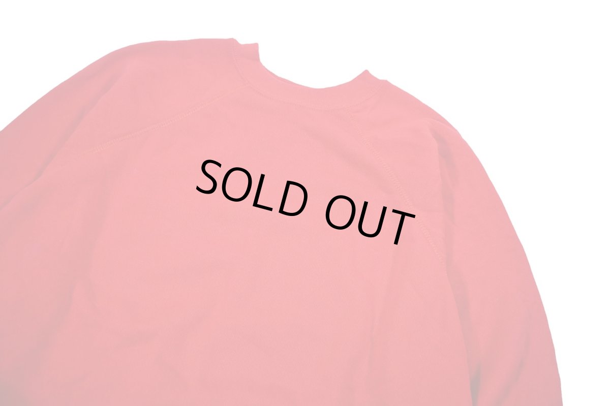 画像2: Deadstock Tultex Raglan Sleeve Blank Sweat Shirt Red made in USA (2)