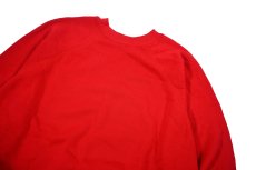 画像2: Deadstock Tultex Raglan Sleeve Blank Sweat Shirt Red made in USA (2)