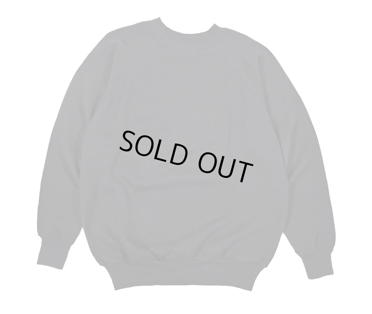 画像1: Deadstock Pannill Raglan Sleeve Blank Sweat Shirt Black made in USA (1)