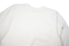 画像2: Deadstock Hanes Raglan Sleeve Blank Sweat Shirt White made in USA (2)
