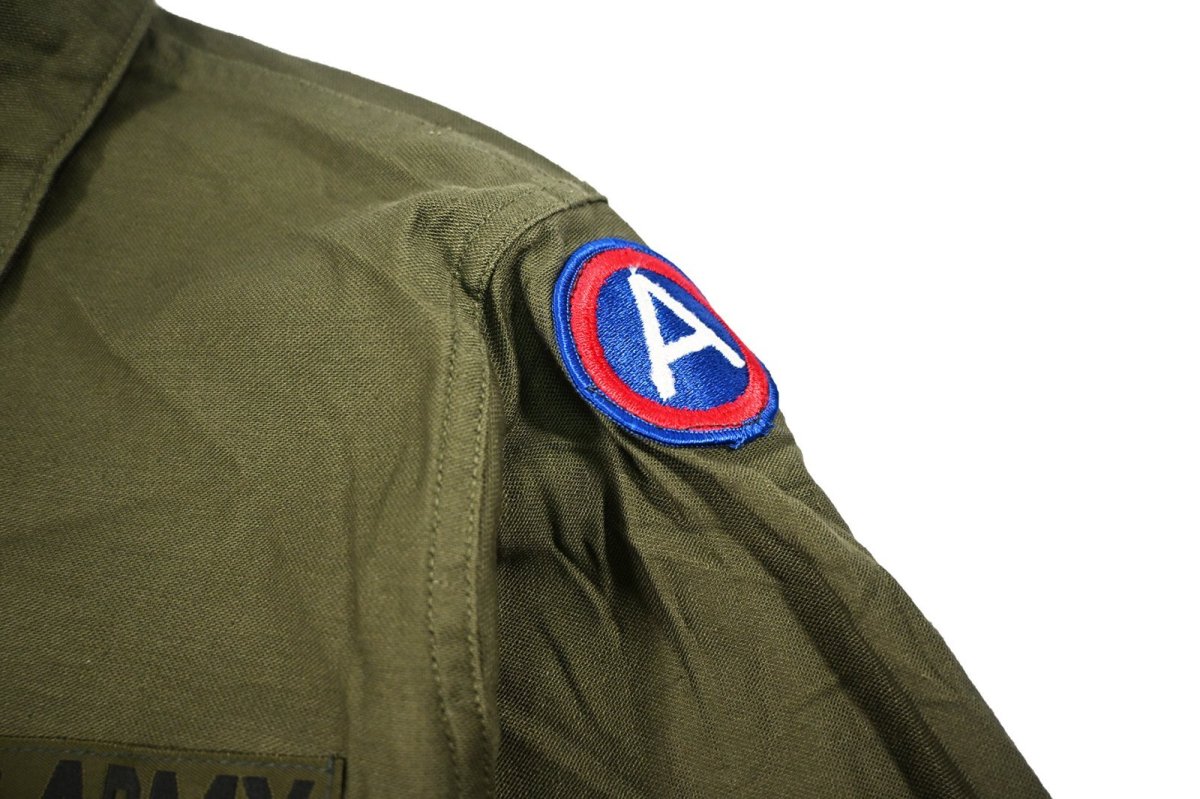 画像4: Deadstock Us Military Cotton Sateen OG-107 Utility Shirt (4)
