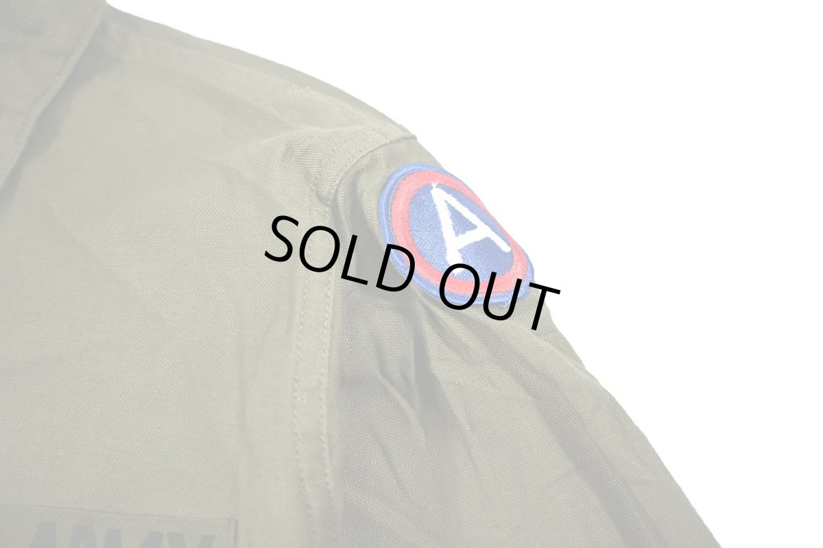 画像4: Deadstock Us Military Cotton Sateen OG-107 Utility Shirt (4)
