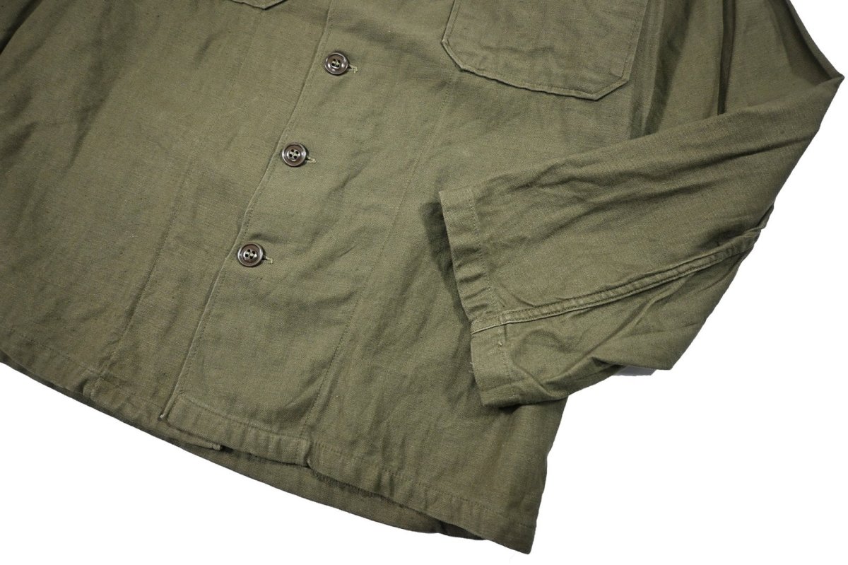 画像3: Used Us Military Cotton Sateen OG-107 Utility Shirt (3)