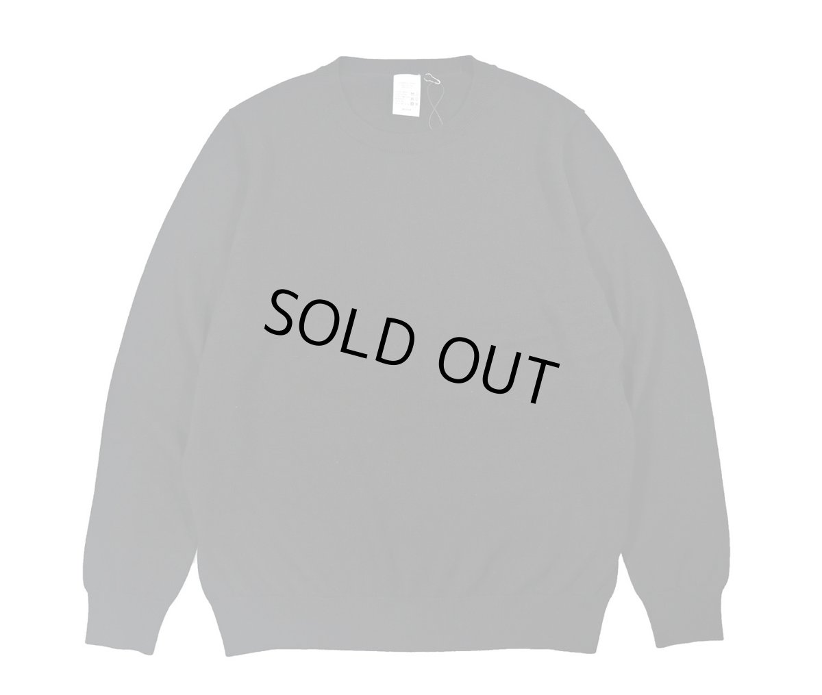 画像1: DAMAGE DONE High Gauge Merino Wool Knit Crew Black (1)