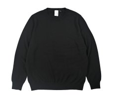 画像1: DAMAGE DONE High Gauge Merino Wool Knit Crew Black (1)