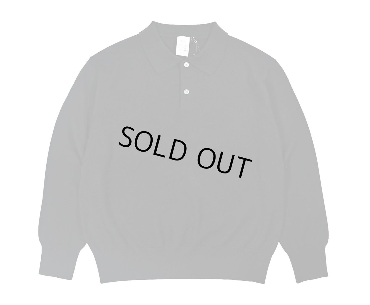 画像1: DAMAGE DONE High Gauge Merino Wool Knit Polo Black (1)