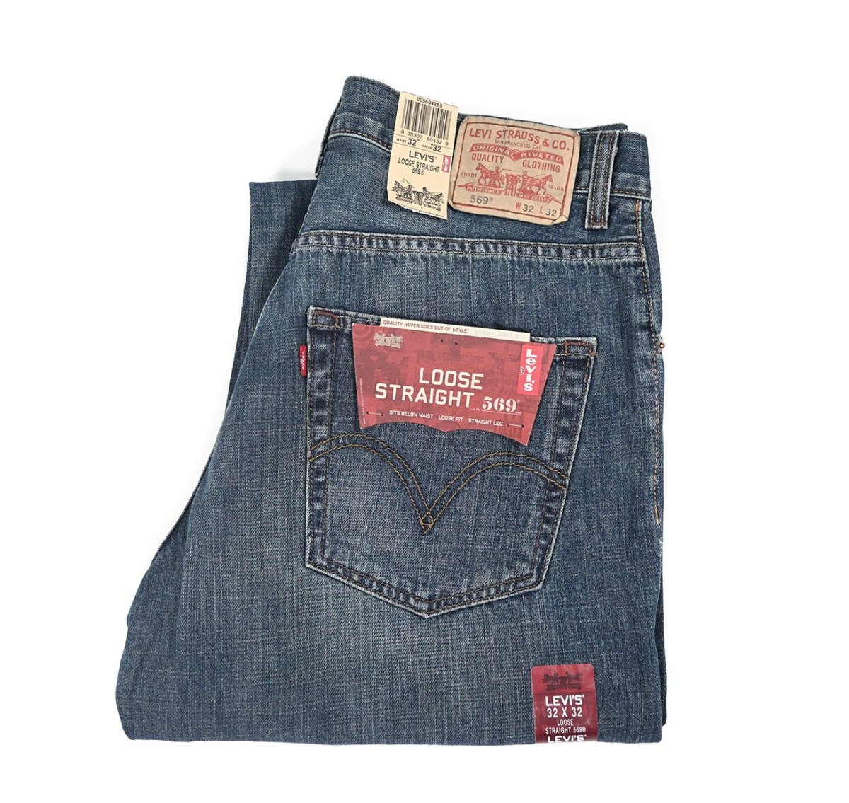 画像1: Deadstock Levi's 569 Denim Pants #4258 リーバイス (1)