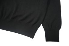 画像3: DAMAGE DONE High Gauge Merino Wool Knit Polo Black (3)
