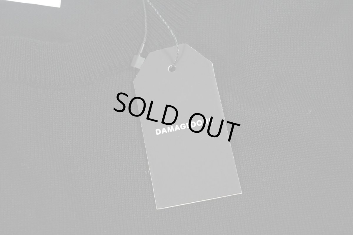 画像5: DAMAGE DONE High Gauge Merino Wool Knit Crew Black (5)