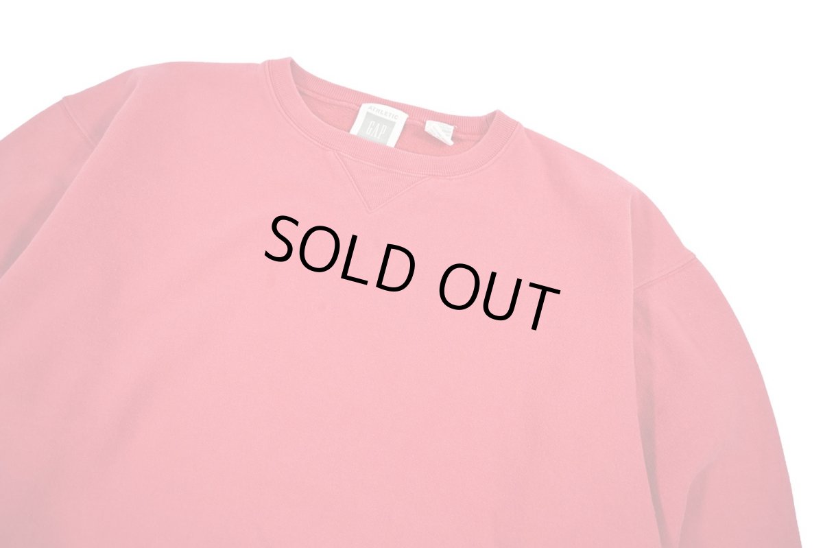 画像2: Used Gap Blank Sweat Shirt Red (2)