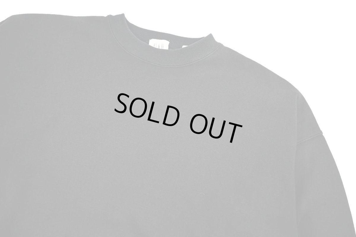 画像2: Used Gap Blank Sweat Shirt Black (2)