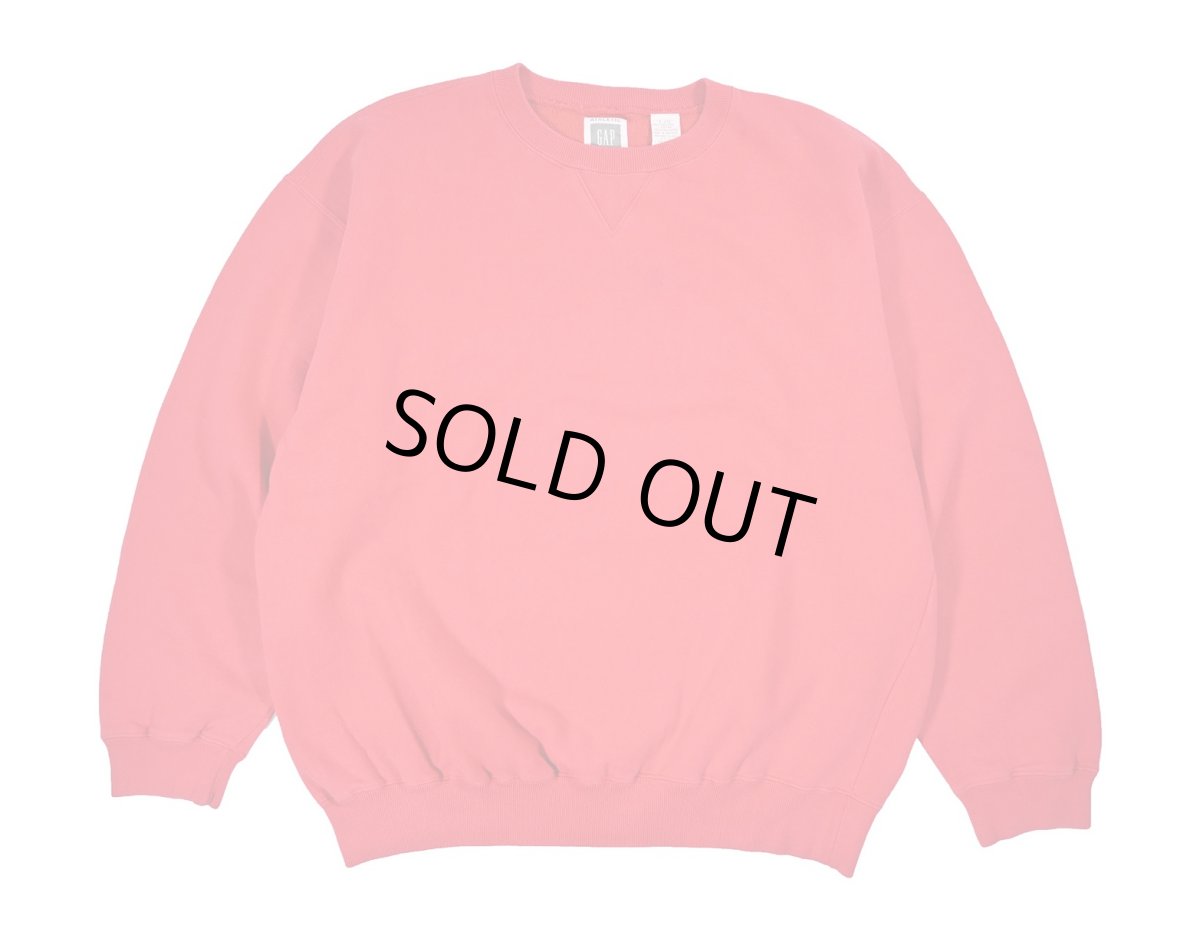 画像1: Used Gap Blank Sweat Shirt Red (1)