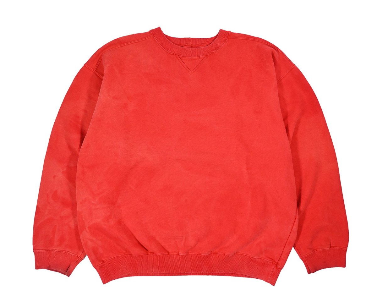 画像1: Used Gap Blank Sweat Shirt Red (1)