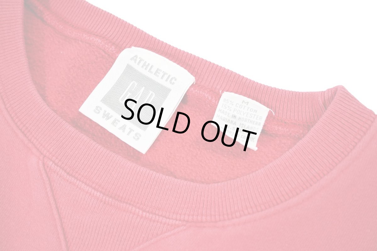 画像4: Used Gap Blank Sweat Shirt Red (4)