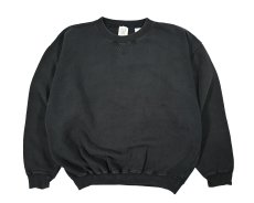 画像1: Used Gap Blank Sweat Shirt Black (1)