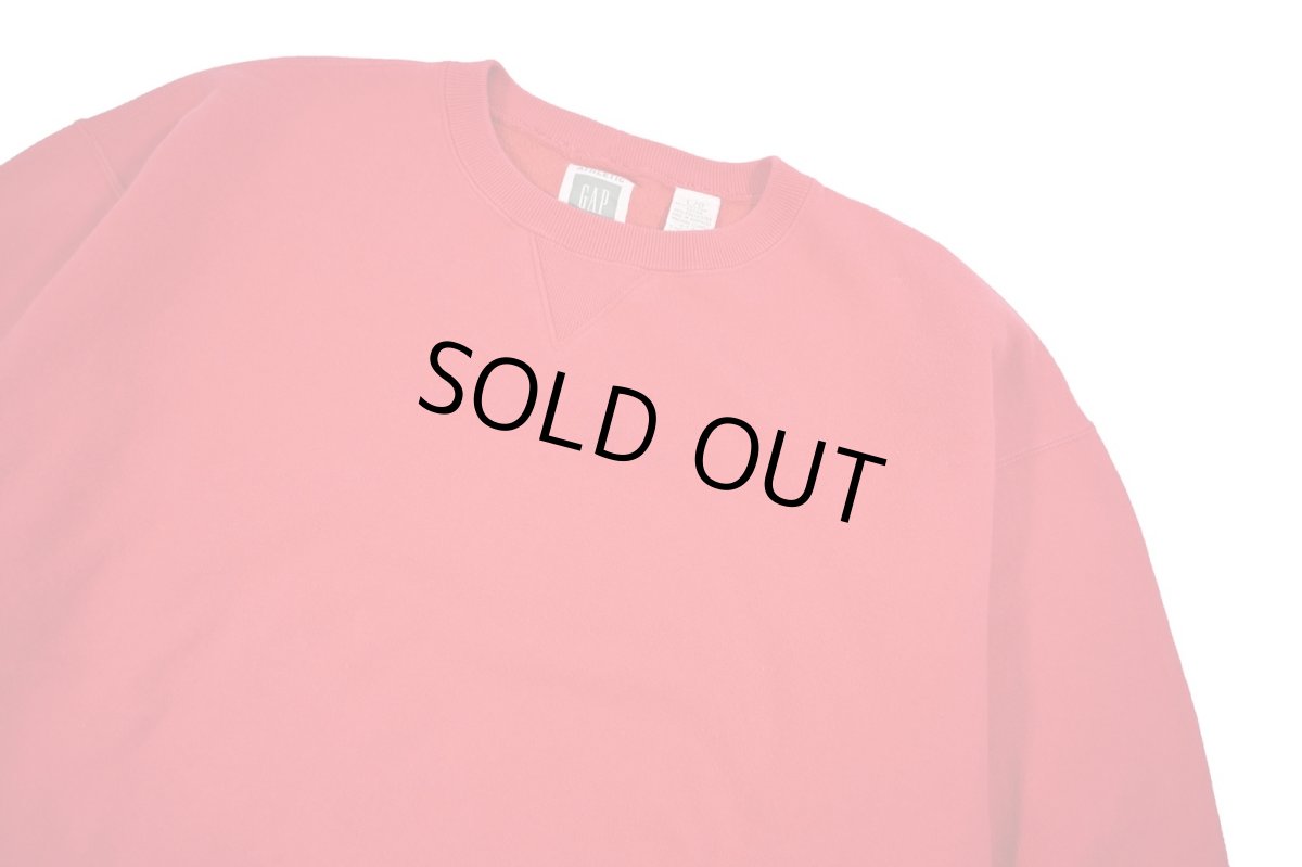 画像2: Used Gap Blank Sweat Shirt Red (2)