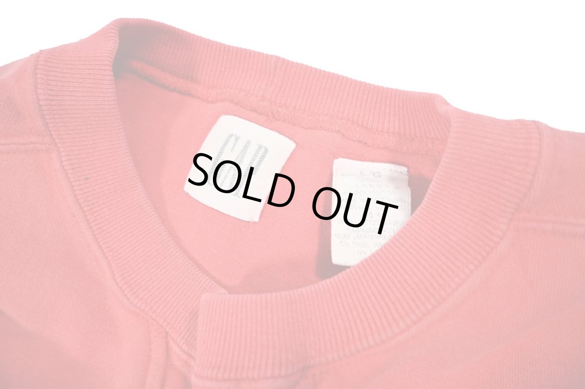 画像6: Used Gap Blank Sweat Shirt Red (6)