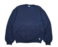 画像1: Used Russell Athletic Blank Sweat Shirt Navy made in USA (1)