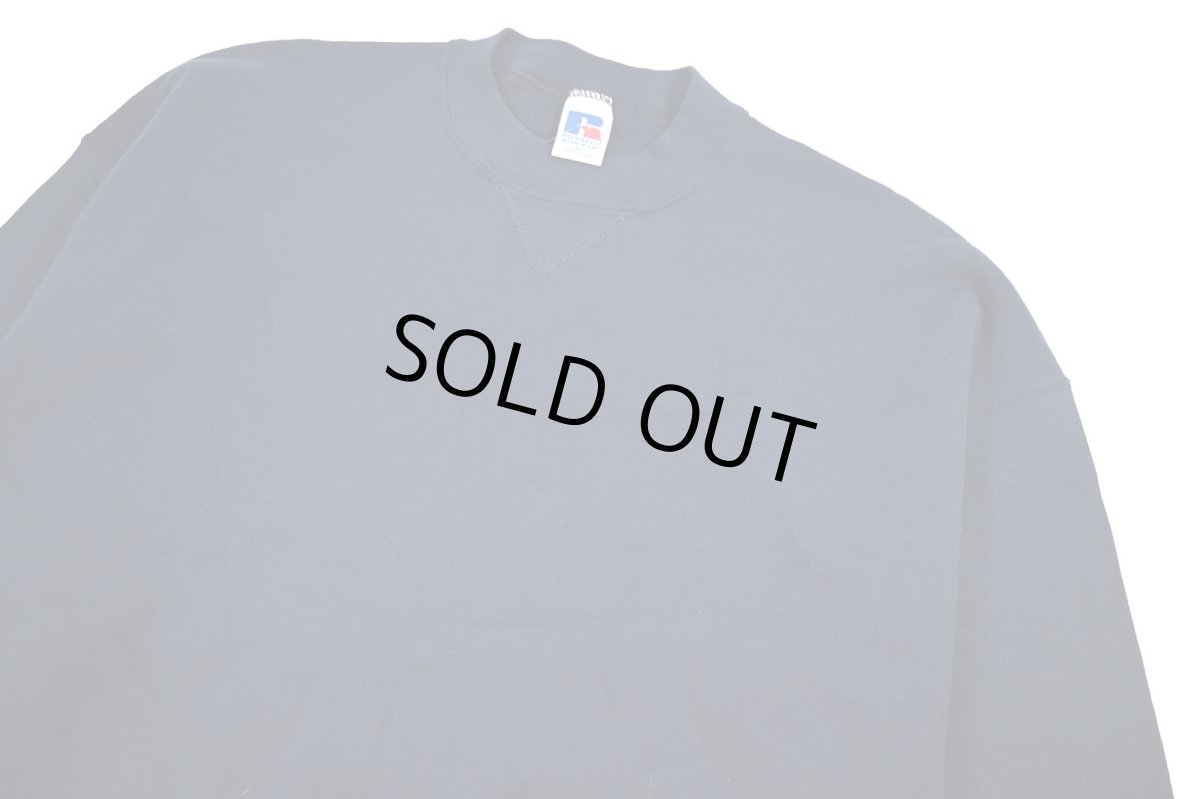 画像2: Deadstock Russell Athletic Blank Sweat Shirt Navy made in USA (2)