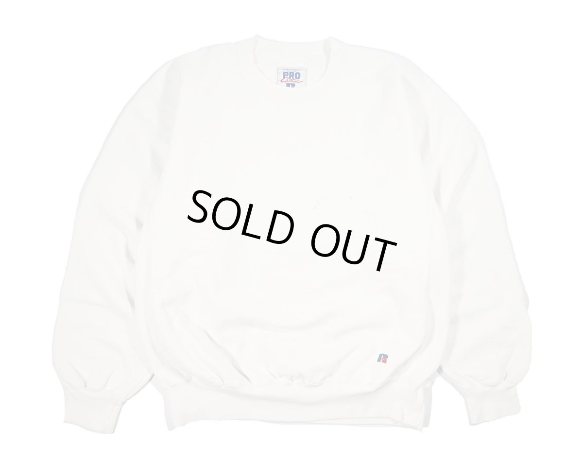 画像1: Used Russell Athletic Blank Sweat Shirt White made in USA (1)