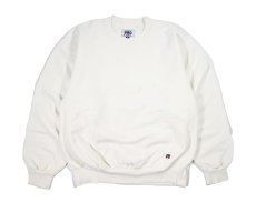 画像1: Used Russell Athletic Blank Sweat Shirt White made in USA (1)