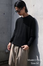 画像6: DAMAGE DONE High Gauge Merino Wool Knit Crew Black (6)