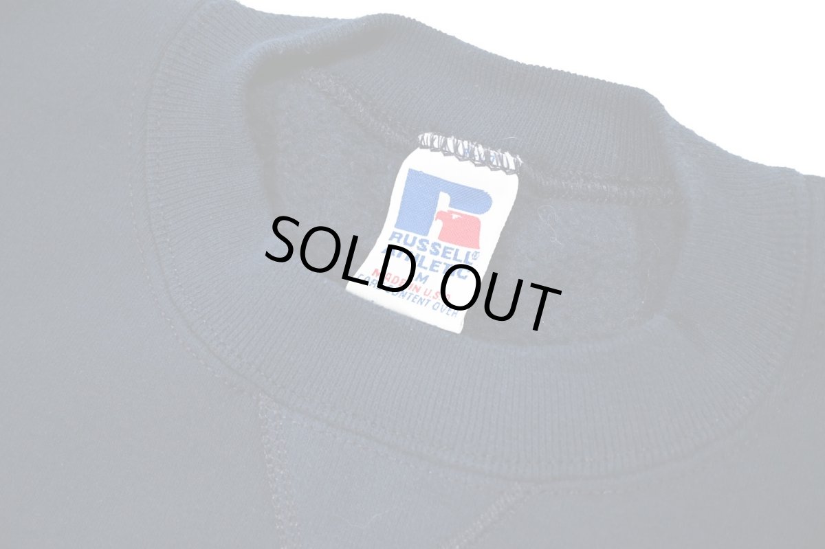 画像4: Used Russell Athletic Blank Sweat Shirt Navy made in USA (4)