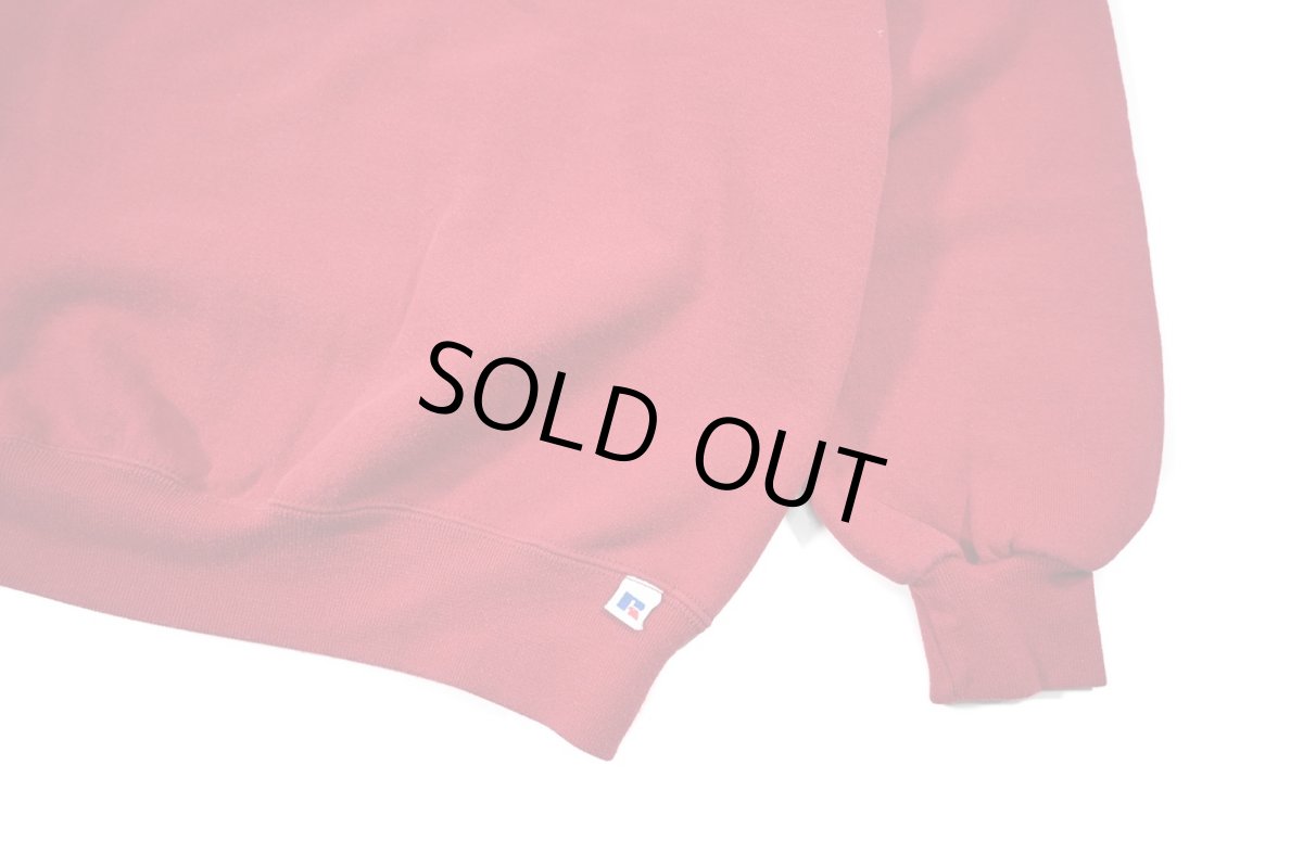 画像3: Used Russell Athletic Blank Sweat Shirt Burgundy made in USA (3)