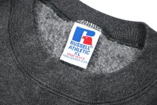 画像4: Deadstock Russell Athletic Blank Sweat Shirt Charcoal made in USA (4)