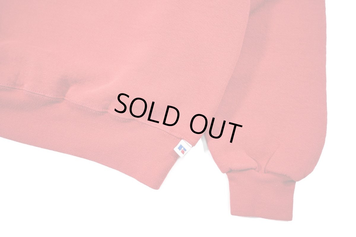 画像3: Used Russell Athletic Blank Sweat Shirt Red (3)