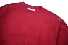 画像2: Used Russell Athletic Blank Sweat Shirt Burgundy made in USA (2)