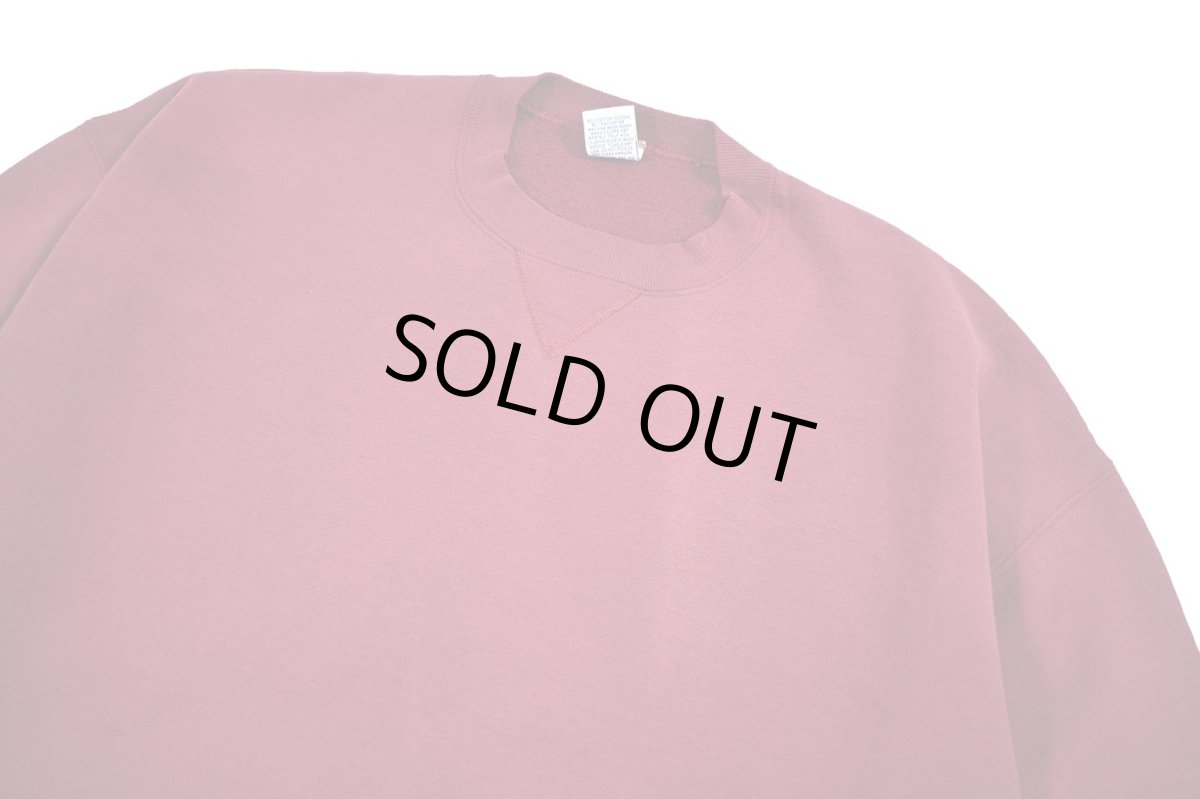 画像2: Used Russell Athletic Blank Sweat Shirt Burgundy made in USA (2)