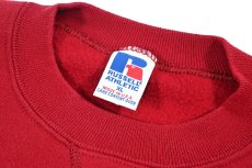 画像4: Used Russell Athletic Blank Sweat Shirt Burgundy made in USA (4)