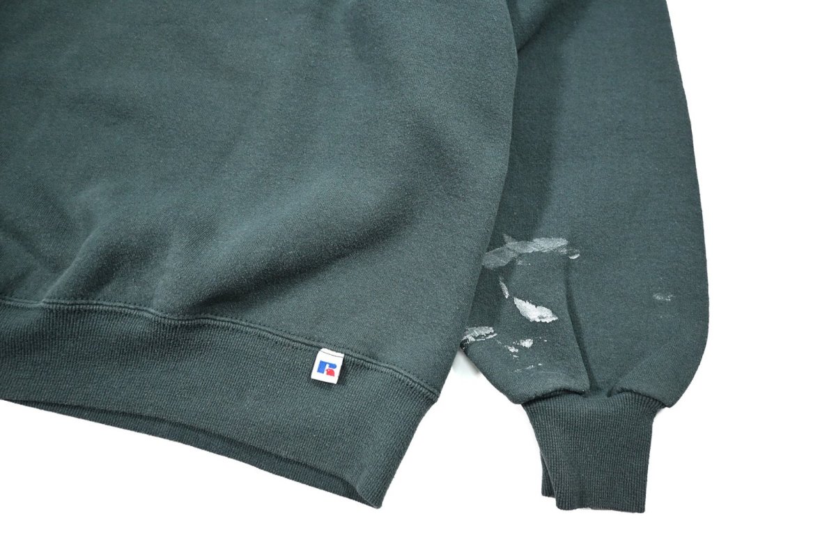 画像3: Used Russell Athletic Blank Sweat Shirt Moss made in USA (3)