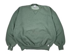 画像1: Used Russell Athletic Blank Sweat Shirt Green made in USA (1)